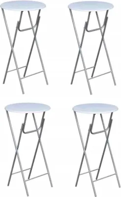 Obrázek produktu pro The Living Store Vysoké stoly 4 ks s deskou z MDF bílé barvy