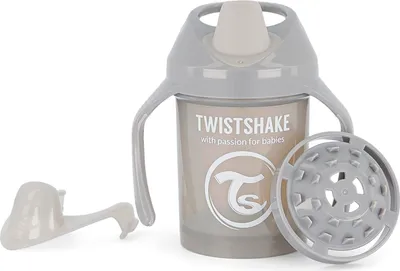 Image de Twistshake Gobelet à boire Gobelet pour enfants 230ml Gris