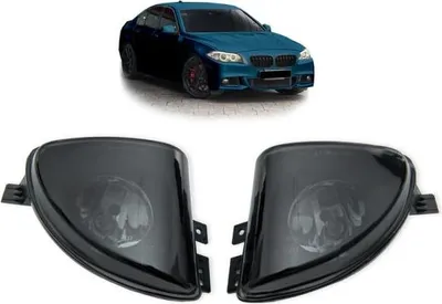 Produktbild von Set Nebelscheinwerfer Klarglas Smoke Schwarz H8 passt passend für BMW F10 F11 ab 2010-2013