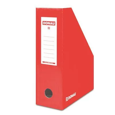 Obrázok produktu pre Zakladač, kartónový, A4, 100 mm, DONAU, červená, 7648101-04FSC