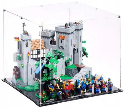 Produktbild von Blacked Brick Vitrine für LEGO® 10305 ICONS – Burg der Löwenritter