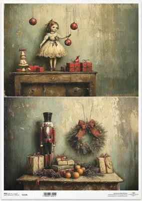 Zdjęcie produktu dla Papier ryżowy do decoupage A3 - R1519L - Itd Collection