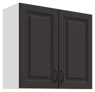Produktbild von Hängeschrank 80 cm Stilo Grau Küchenzeile Küchenblock Küche Landhaus Einbauküche