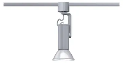 Zdjęcie produktu dla Paulmann 969.80 URail E27, reflektor Apol II, chrom matowy | lampa szynowa, 230V, regulowana, bez żarówki