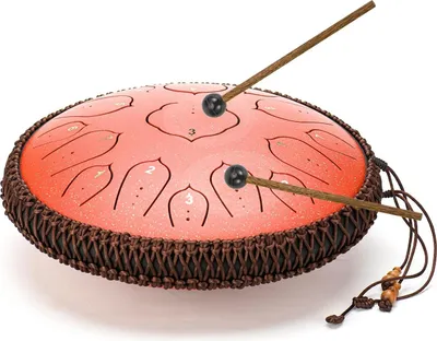 Produktbild von Stahltongue Drum - Handpan Drum - Hangdrum - Rot
