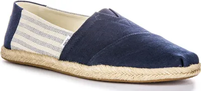 Obrázok produktu pre Toms Alpargata Alrop Slobby Gewebte Eco Recycled Herren Leinen Espadrilles vo farbe Marine Blue - 9,5 UK - 43,5 EU - 10,5 US / Navy