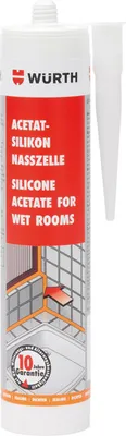 Produktbild von Würth Acetat-Silikon Nasszelle 310ml (Transparent)