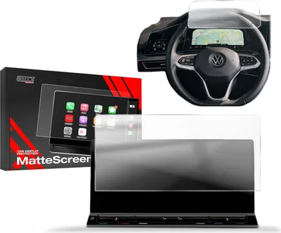 Zdjęcie produktu dla Matowa folia autoadhezyjna 2w1 do wyświetlacza Volkswagen Transporter T7 Discover Pro 10" (2024-2025), Grizz Protector