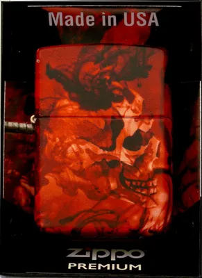 Zdjęcie produktu dla Zippo Color 540° Spooky Skulls 60006837 zapalniczka benzynowa motyw czaszki matowa czerwie?