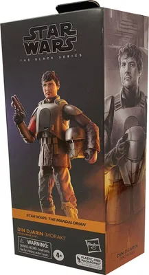 The image shows the front and side of a Star Wars The Black Series action figure box.