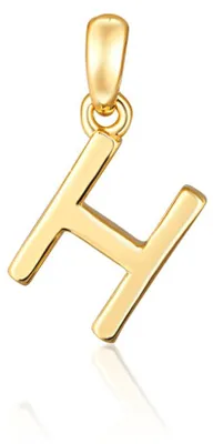 Obrázek produktu pro Minimalistický pozlacený přívěsek ve tvaru písmene „H“ SVLP0948XH2GO0H