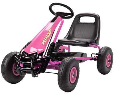 Produktbild von AIYAPLAY Gokart Tretauto mit Handbremse verstellbar Sitz Vor- und Rückwärtsgang