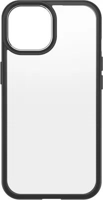 Image de Coque Otterbox OTT.77-92802 React pour iPhone 15, noire transparente.