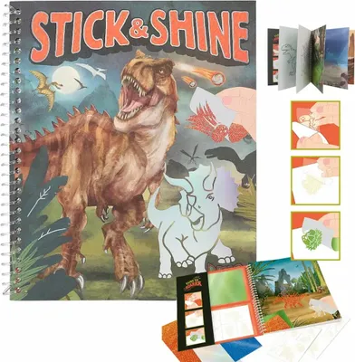 Image de Dino World Malbuch Stick & Shine