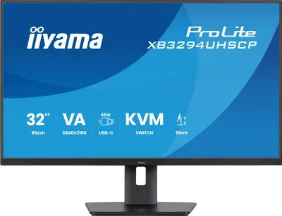Immagine prodotto di Iiyama 80,0Cm (32") Xb3294Uhscp-B1 16:9  2Xhdmi+Dp+2Xusb-C