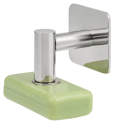 Produktbild von bremermann Seifenhalter mit Magnet - frei hängende Seife, nur Klebebefestigung