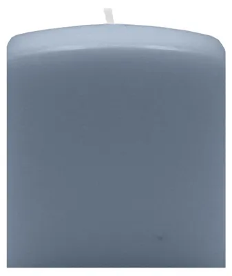 Produktbild von Quader Kerzen Pacific Blue Blau/Grau 6 x Ø 6/6 cm, 4 Stück