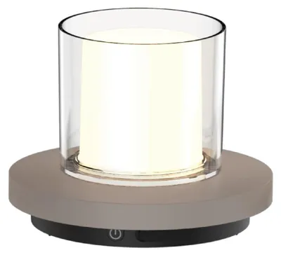 Produktbild von Luxus - Tischleuchte Solar Coco - Taupe - H10 x Ø13