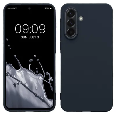 Produktbild von kwmobile Handyhülle für Samsung Galaxy A56 5G Hülle - TPU Case - Kabelloses Laden - Schutzhülle Cover in Heidelbeerblau