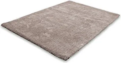 Produktbild von Lalee Velvet Teppich - Uni - Teppich - Shaggy - Hochflor - Teppich 160x230 cm Platingrau