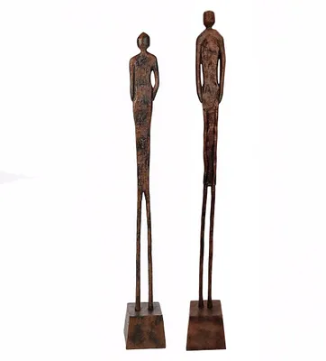 Zdjęcie produktu dla Gilde Skulptur, "Augusta", motyw kobiecy, aluminium, kolor brązowy, opakowanie zbiorcze (VE) 1 sztuka, długość: 15 cm, szerokość: 15 cm, wysokość: 113 cm, numer produktu: 15815