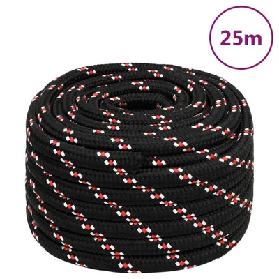 Image de Corde de bateau Noir 20 mm 25 m Polypropylène