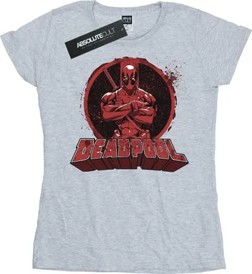Produktbild von Deadpool - "Arms Crossed" T-Shirt für Damen BI929 (L) (Grau)