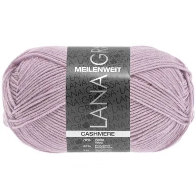 Produktbild von Lana Grossa MEILENWEIT 50 g CASHMERE weiche 4-fach Sockenwolle mit Kaschmir-Anteil 210 m Farbe 036 - Pastellrosa