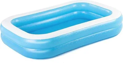 Produktbild von Famanu Familienpool für Kinder - Einfach Aufzubauen, 262 x 175 x 51 cm, Blau