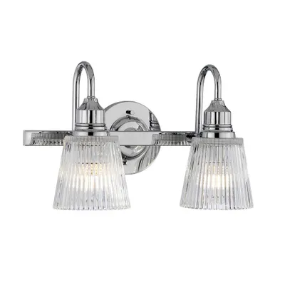 Produktbild von Elstead Addison LED Wandleuchte G9 2-fach Poliertes Chrom Klar IP44