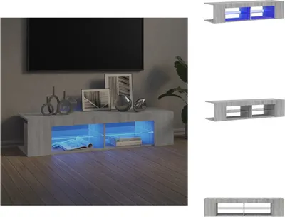Produktbild von vidaXL TV-Schrank mit LED-Leuchten Grau Sonoma 135x39x30 cm -  TV-Möbel