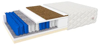 Zdjęcie produktu dla Materac FEBOS, 100x200 cm, kieszeniowy, kokos i lateks