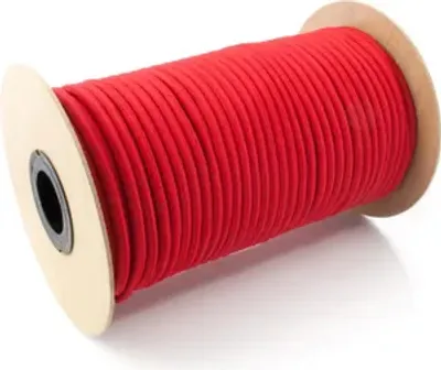 Produktbild von GUMMISEIL 6mm 5 Meter Rot Expanderseil elastisches Seil Spannseil