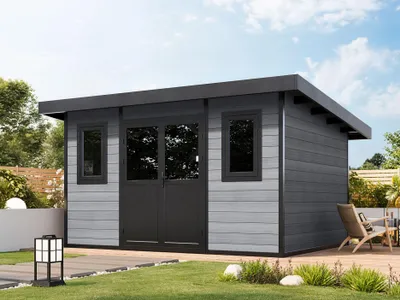 Produktbild von WPC Gartenhaus Modell Duo Color 12 m²