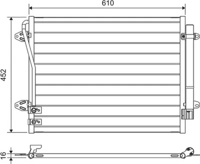 Produktbild von VALEO 814039 Kondensator Klimaanlage Klimakondensator für VW Passat Variant (3C5)