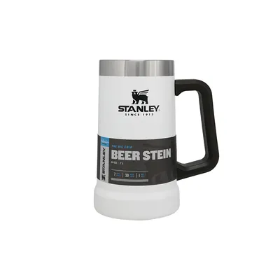 Obrázek produktu pro Stanley ADVENTURE VACUUM STEIN 0,7 l, nerezová ocel 18/8, dvoustěnná vakuová izolace, polární bílá, rukojeť