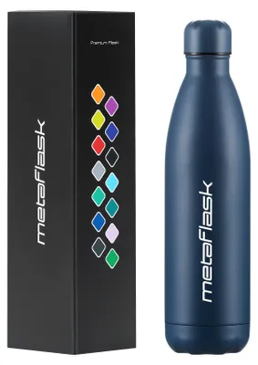 Edelstahl-Wasserflasche 500 ml, doppelwandig isoliert, auslaufsicher