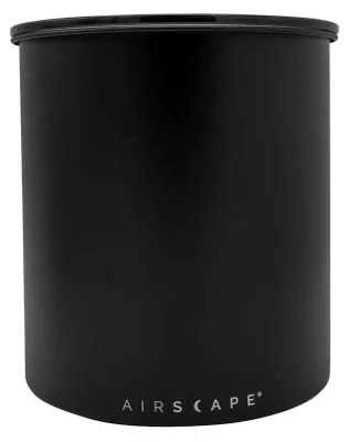 Produktbild von Airscape® verzinkter Aromabehälter groß, schwarz matt
