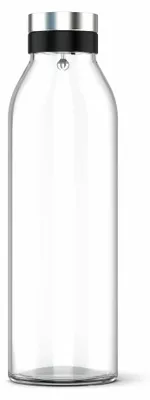 Immagine prodotto di Emsa Karaffe Flow Bottle, Kühlschrankkaraffe, Glas, Edelstahl, Transparent, 1.3 L, N41606