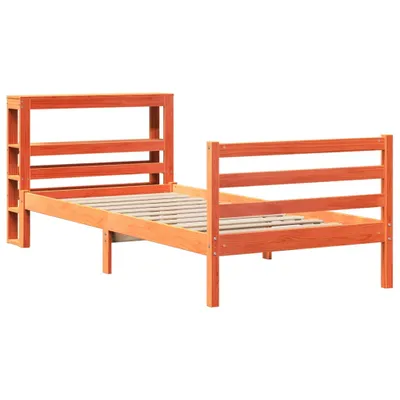 Produktbild von Massivholzbett ohne Matratze Wachsbraun 75x190 cm Kiefernholz