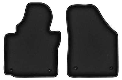 Productafbeelding van Velours voormatten voor Volkswagen Caddy 2K 2FL vanaf 2013 (MPV) – 2-delig, zwart, op maat – Wielganizator DURBAN
