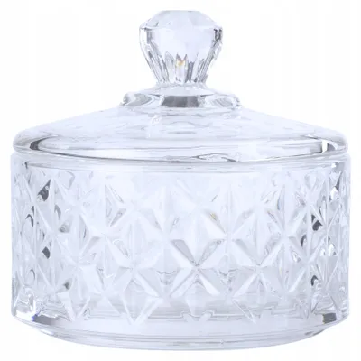 Produktbild von Zuckerdose aus Glas mit Deckel Ø 10,5 cm – Elegantes Zuckerbehältnis, Klassisches Design, Transparent & Spülmaschinenfest