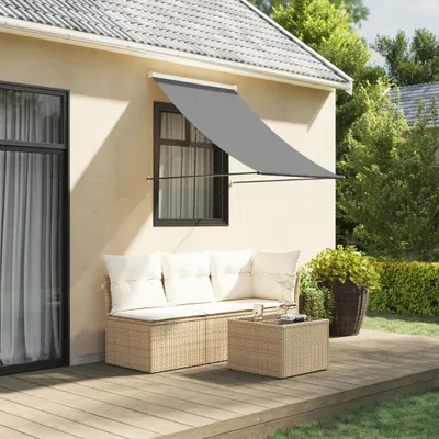 Produktbild von Maison Exclusive - Markise Einziehbar Anthrazit 150x150 cm Stoff und Stahl