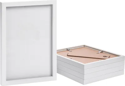 Produktbild von Nicola Spring Bilderrahmen – A4 (20,3 x 30,5 cm) – Weiß – 5er-Pack