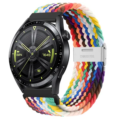 Obrázok produktu pre BStrap Elastic Nylon 2 remienok na Garmin Vivoactive 4, rainbow