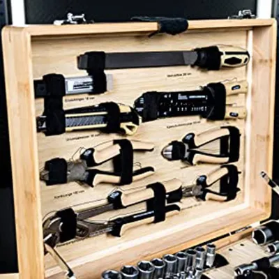 Image de Coffret à outils en bambou, 108 pcs.