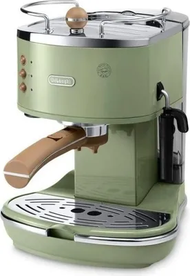 Produktbild von Espressomaschine Delonghi ECOV 310.GR Icona Vintage, 1100W, 15 Bar, 1.4 L, Olive Grün/Schokolade