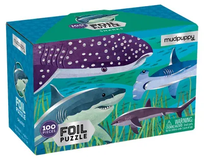 Zdjęcie produktu dla Mudpuppy Folienpuzzle – Haie (100 Teile)