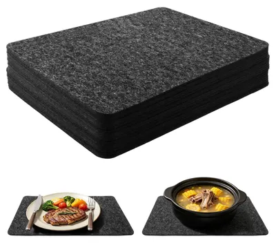 Produktbild von Set von 16 Filz- Platzdeckchen - 43x32cm