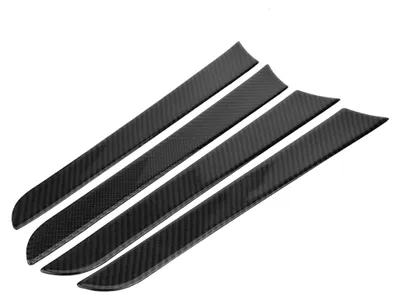 Image de Lot de 4 encadrements décoratifs en fibre de carbone pour les portes latérales de l'Audi A4 B8 (2007-2016)